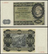 500 złotych 1.03.1940, seria B, numeracja 063769