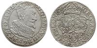szóstak 1596, Malbork, duża głowa króla, bardzo 
