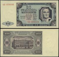 20 złotych 1.07.1948, seria GZ, numeracja 373554