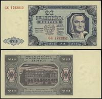 20 złotych 1.07.1948, seria GC, numeracja 179285