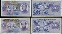 Szwajcaria, 2 x 20 franków, 15.01.1969 i 10.2.1971