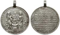 medal zaślubinowy z uszkiem XVII/XVIII w, Aw: Ch