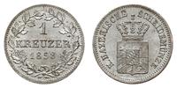 1 krajcar 1858, Monachium, piękny, AKS 156