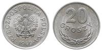 20 groszy 1949, Warszawa, aluminium, pięknie zac