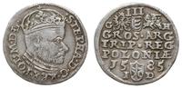 Polska, trojak, 1585