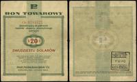 Polska, bon na 20 dolarów, 1.01.1960