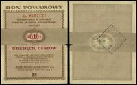 bon na 10 centów 1.01.1960, seria Bb, numeracja 