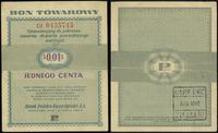 bon na 1 centa 1.01.1960, seria Dl, numeracja 04