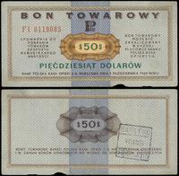 bon na 50 dolarów 1.10.1969, seria FI, numeracja