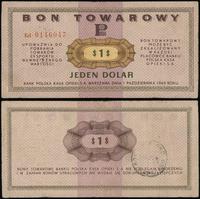 bon na 1 dolara 1.10.1969, seria Ed, numeracja 0