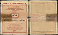 bon na 50 centów 1.01.1960, seria Dc, numeracja 