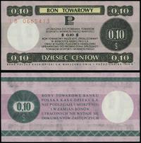 bon na 10 centów 1.10.1979, seria IB, numeracja 