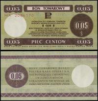 Polska, bon na 5 centów, 1.10.1979