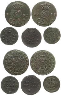 zestaw: 2 x grosz (1788, 1791), 1 x półgrosz (17