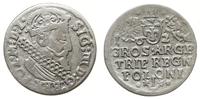trojak 1624, Kraków, moneta umyta, Iger K.24.1.a