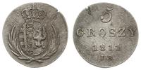 5 groszy 1811 I.B., Warszawa, lekko wyszczerbion