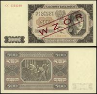 500 złotych  1.07.1948, seria CC, numeracja 4588