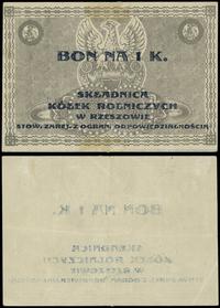 1 korona (1919), blankiet, złamana w pionie i po