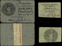 zestaw bonów:, 50 fenigów 12.03.1917 i 10 fenigó