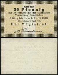 25 fenigów ważny od 1.06.1917, piękne, Podczaski