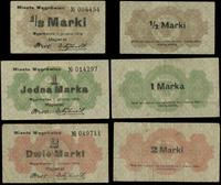 Wielkopolska, zestaw bonów: 1/2 marki, 1 marka, 2 marki, 1.12.1919