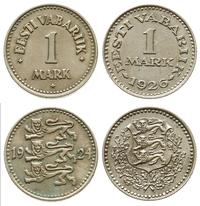 Estonia, zestaw: 1 marka 1924 i 1 marka 1926