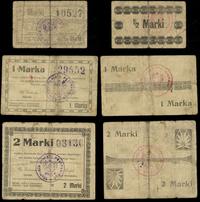 Wielkopolska, zestaw bonów: 1/2 marki, 1 marka i 2 marki, 10.04.1920