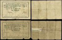 Wielkopolska, zestaw bonów: 50 fenigów i 3 marki, 11.08.1914