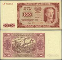 100 złotych 1.07.1948, seria KM, numeracja 81016