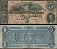 5 dolarów 17.02.1864, VI seria D, numeracja 9750