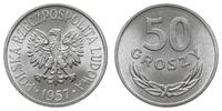50 groszy 1957, Warszawa, pięknie zachowane, Par