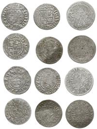 zestaw 6 monet:, półtoraki: roczniki 1615, 1621 