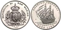 5.000 lirów 1995, Amerigo Vespucci, srebro 17.98