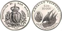 10.000 lirów 1995, Amerigo Vespucci, srebro 22.0