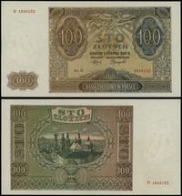100 złotych 1.08.1941, seria D, numeracja 184915