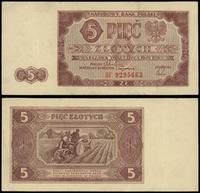 5 złotych 1.07.1948, seria BF, numeracja 9295663