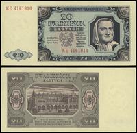 20 złotych 1.07.1948, seria KE, numeracja 416181