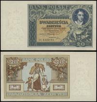 20 złotych  20.06.1931, seria DK, numeracja 6325