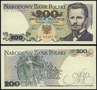 200 złotych  1.06.1986, seria CR, numeracja 4338