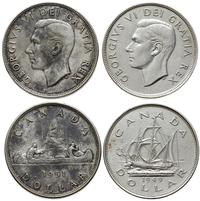 zestaw jednodolarówek 1949 i 1951, Ottawa, srebr