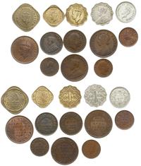 zestaw monet o nominałach: , 2 annas rocznik: 19