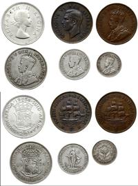 Republika Południowej Afryki, zestaw monet o nominałach: