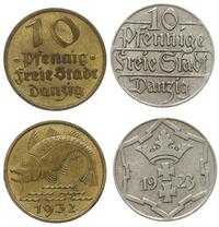 Polska, zestaw: 2 x 10 fenigów, 1923 i 1932
