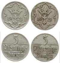 3 x 5 fenigów 1923, Utrecht, razem 3 sztuki, Jae
