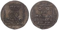 grosz srebrny 1767, Warszawa, patyna