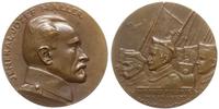 Polska, JÓZEF HALLER 1919, medal autorstwa Antoniego Madeyskiego, Aw: Popiersie w ..
