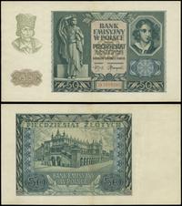 50 złotych 1.03.1940, seria D, numeracja 2609293