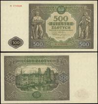 500 złotych 15.01.1946, seria M, numeracja 17155