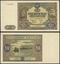 50 złotych 15.05.1946, seria S, numeracja 028488