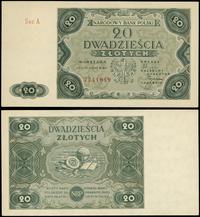 20 złotych 15.07.1947, seria A, numeracja 774104